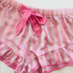 Victoria Secret Satin Ruffle Shorts